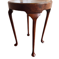 Burlwood Round Table Vintage