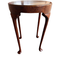 Burlwood Round Table Vintage