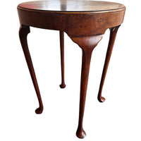 Burlwood Round Table Vintage