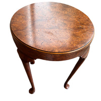 Burlwood Round Table Vintage
