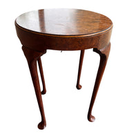 Burlwood Round Table Vintage