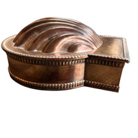 Vintage Silver Plated Shell Box with Glass Insert