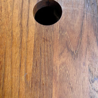 Large Round Nissen Solid Wood Cutting Charcuterie Board Dansk Torun Cutting Knife