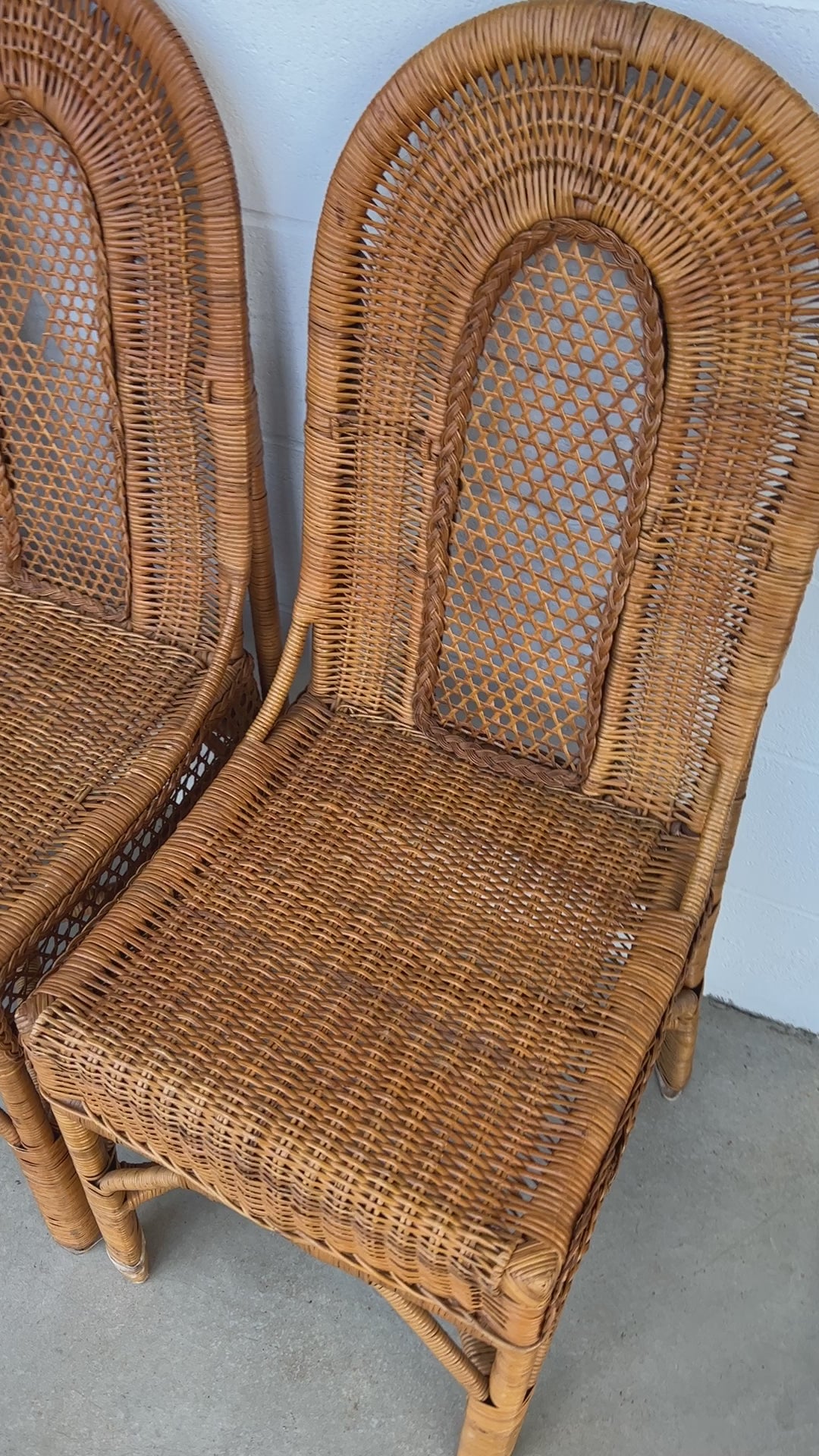 Antique Wicker Rattan French Bistro Chairs – Portland Revibe
