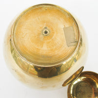 Minimalist Brass Ginger Jar Container Vintage