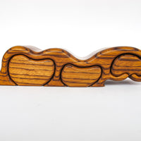 Midcentury Black Walnut Wood Fred Bus Sliding Tree Box