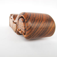 Midcentury Black Walnut Wood Fred Bus Sliding Tree Box