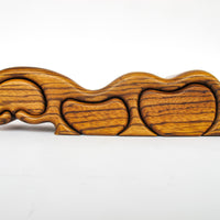 Midcentury Black Walnut Wood Fred Bus Sliding Tree Box
