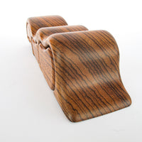 Midcentury Black Walnut Wood Fred Bus Sliding Tree Box
