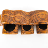 Midcentury Black Walnut Wood Fred Bus Sliding Tree Box