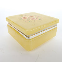 Italian Alabaster Box with Cherry Blossom Design Made in Italy