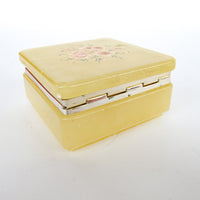Italian Alabaster Box with Cherry Blossom Design Made in Italy