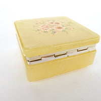 Italian Alabaster Box with Cherry Blossom Design Made in Italy