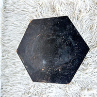 Tibetan Hexagon Wood Table Plant Stand