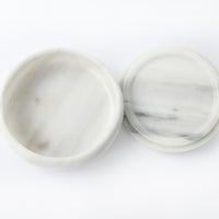 White and Amber Marble Boxs (Sold Separately)