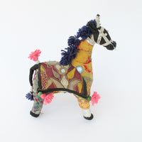 Indian Rajhastani Fabric Bull & Horse (Sold Separately)