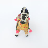 Indian Rajhastani Fabric Bull & Horse (Sold Separately)