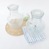 2 Sealing Honeycomb style Glass Jars (sold individually)