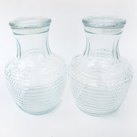 2 Sealing Honeycomb style Glass Jars (sold individually)