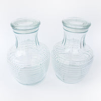 2 Sealing Honeycomb style Glass Jars (sold individually)