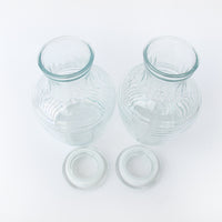2 Sealing Honeycomb style Glass Jars (sold individually)