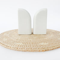 Art Deco Salt and Pepper Shakers White Ceramic