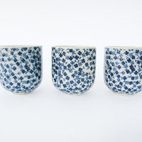Set of 3 Pier One Japanese Floral Design Tea Cups