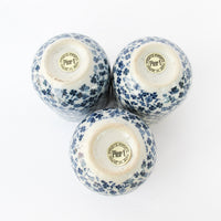 Set of 3 Pier One Japanese Floral Design Tea Cups