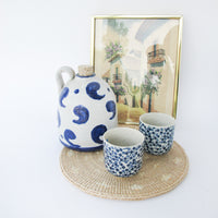 Set of 3 Pier One Japanese Floral Design Tea Cups