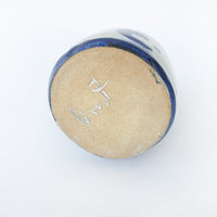 Ceramic Oil Pottery Jug with Cork Top and Blue Comma Design