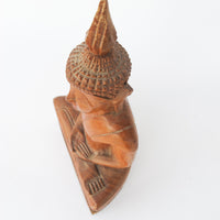 Carved Wood Thai Figure Statue