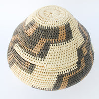 Woven African Basket with Lid