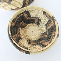 Woven African Basket with Lid