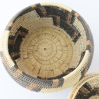 Woven African Basket with Lid