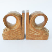 Carved Wood African Fish Bookends