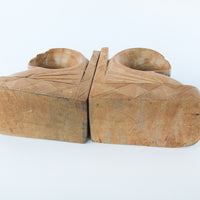 Carved Wood African Fish Bookends