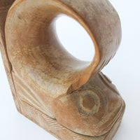 Carved Wood African Fish Bookends