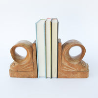Carved Wood African Fish Bookends