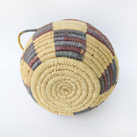 Large Woven African Basket with Lid