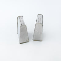 Aluminum Midcentury Salt and Pepper Shakers Set