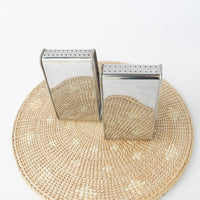 Aluminum Midcentury Salt and Pepper Shakers Set
