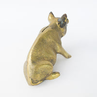 Brass Pig Change Coin Holder Piggy Bank