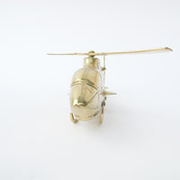 Vintage Brass Helicopter