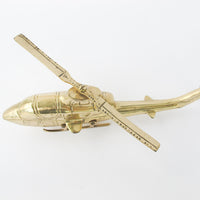 Vintage Brass Helicopter