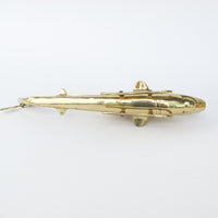 Vintage Brass Helicopter