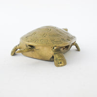 Brass Turtle Box Made in Taiwan Art Deco Antique