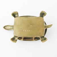 Brass Turtle Box Made in Taiwan Art Deco Antique