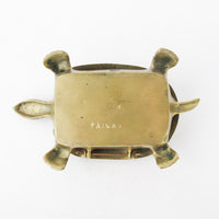 Brass Turtle Box Made in Taiwan Art Deco Antique