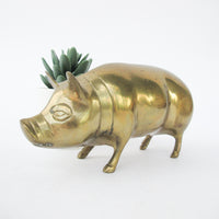 Vintage Brass Pig