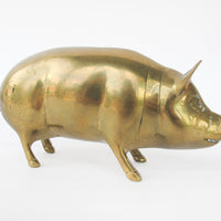 Vintage Brass Pig